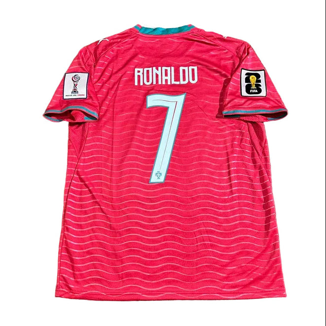 Portugal RONALDO 7 Home Jersey World Cup 2026 With FIFA WC Patch